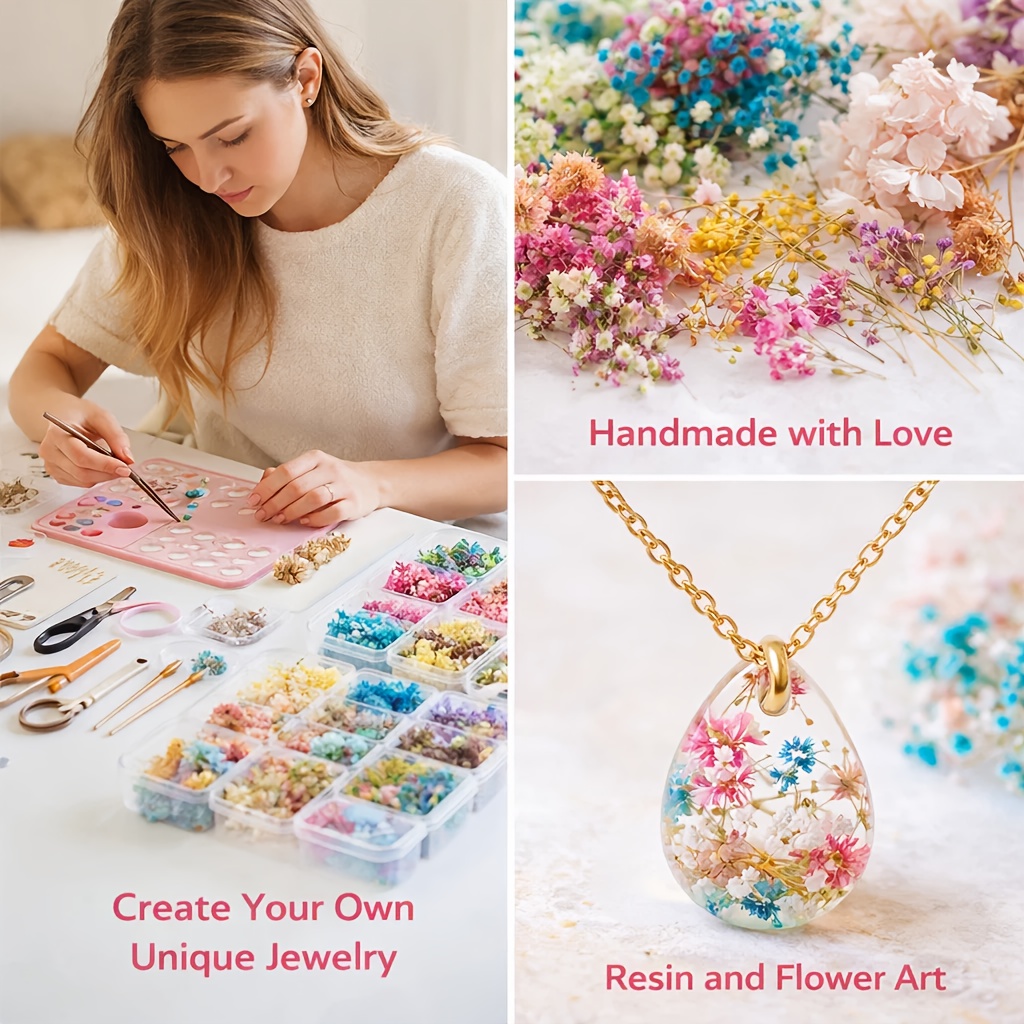 10 Box Mixed Dried Flower Bouq - Resin Art Gift For Wedding recension och pris