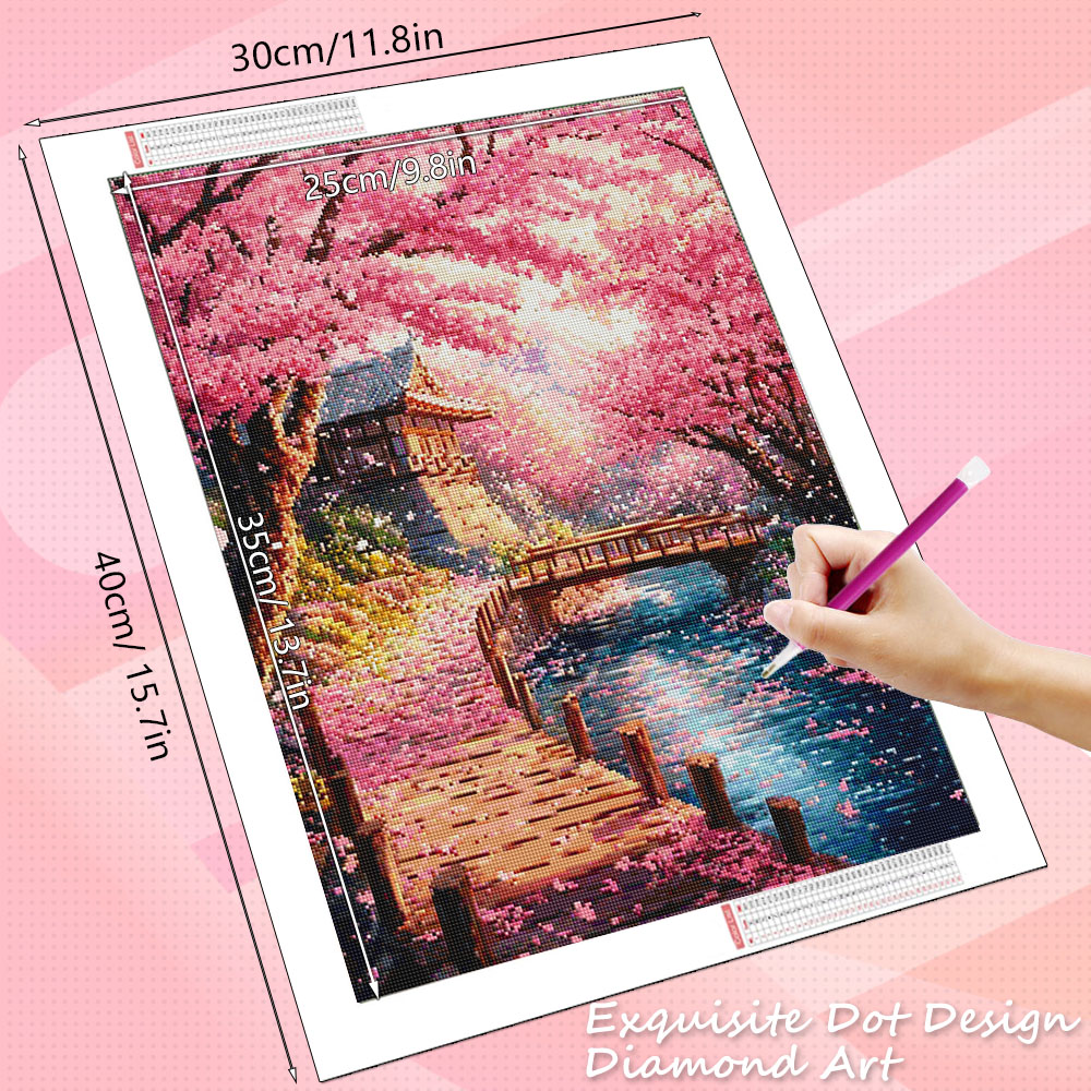 HUACAN Diamond Art House Lands - Resin Art Wallpaper recension och pris