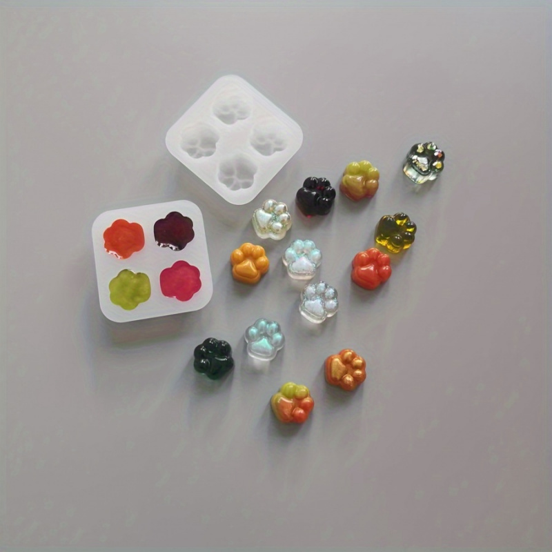 1Cat Paw Pattern Silicone Mold - Resin Art Clay recension och pris