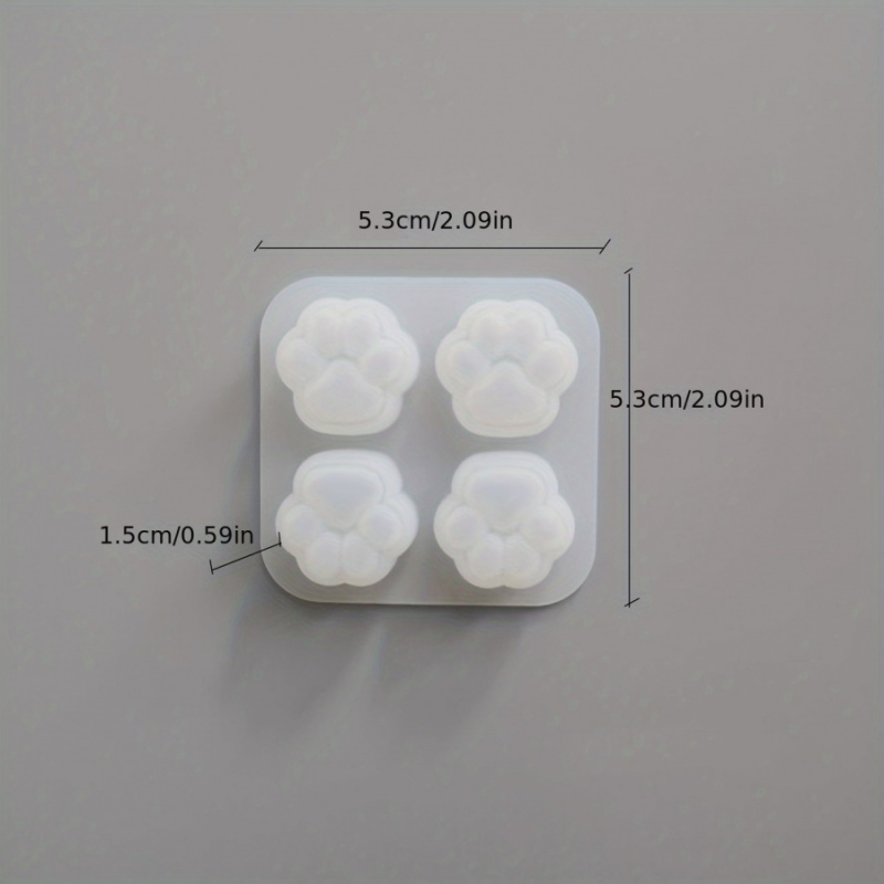 1Cat Paw Pattern Silicone Mold - Resin Art Clay recension och pris