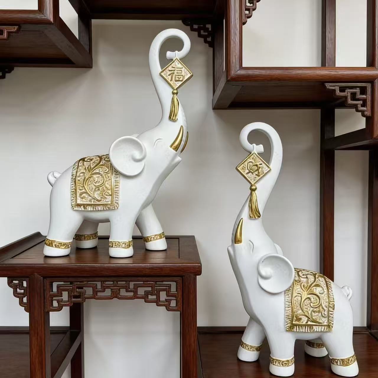 One Pair Chinese Style Lucky W - Resin Art Gift For Wedding recension och pris