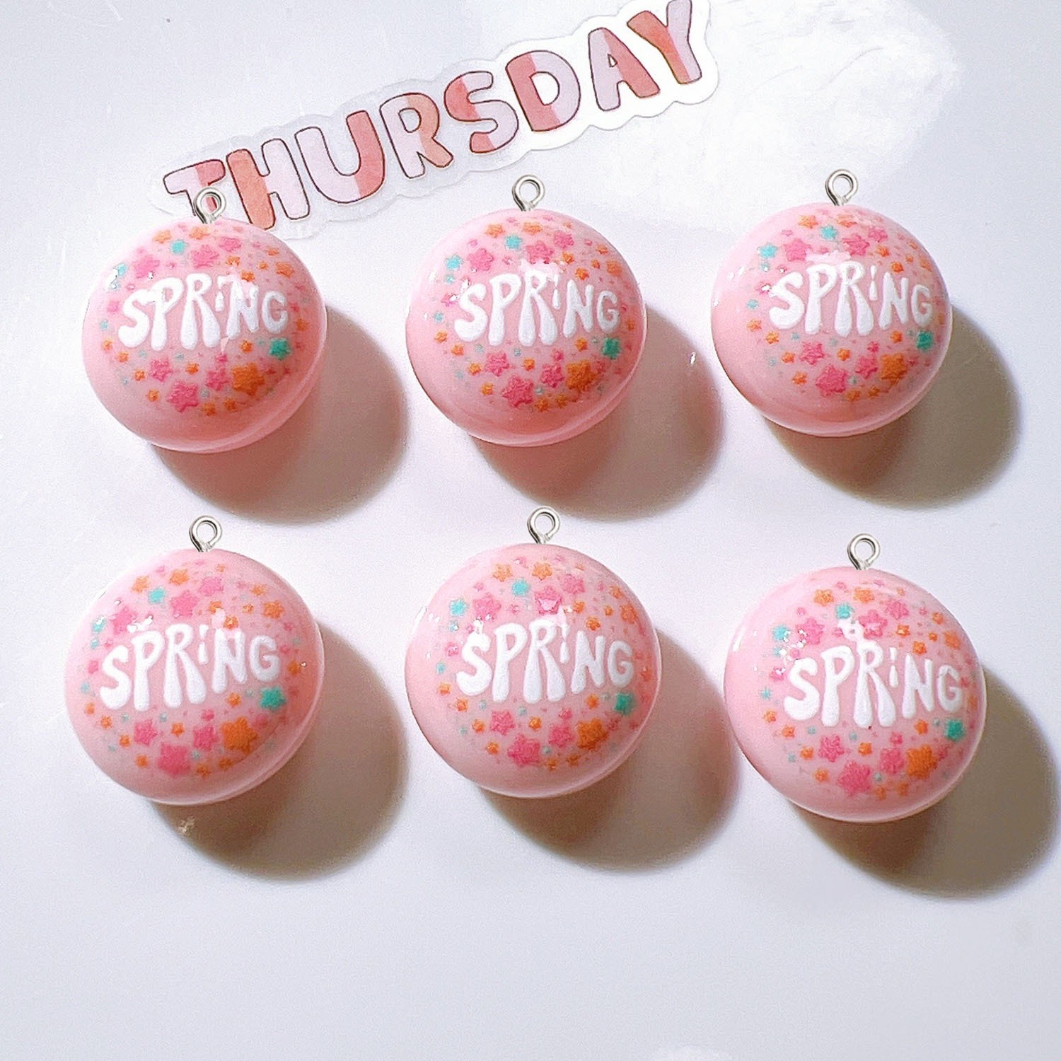 10Pcs Circular Planar Resin Ch - Resin Art Earrings Material recension och pris