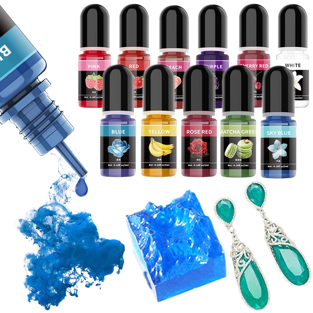 5ml/Bottle Epoxy Resin Pigment - Resin Art Liquid recension och pris