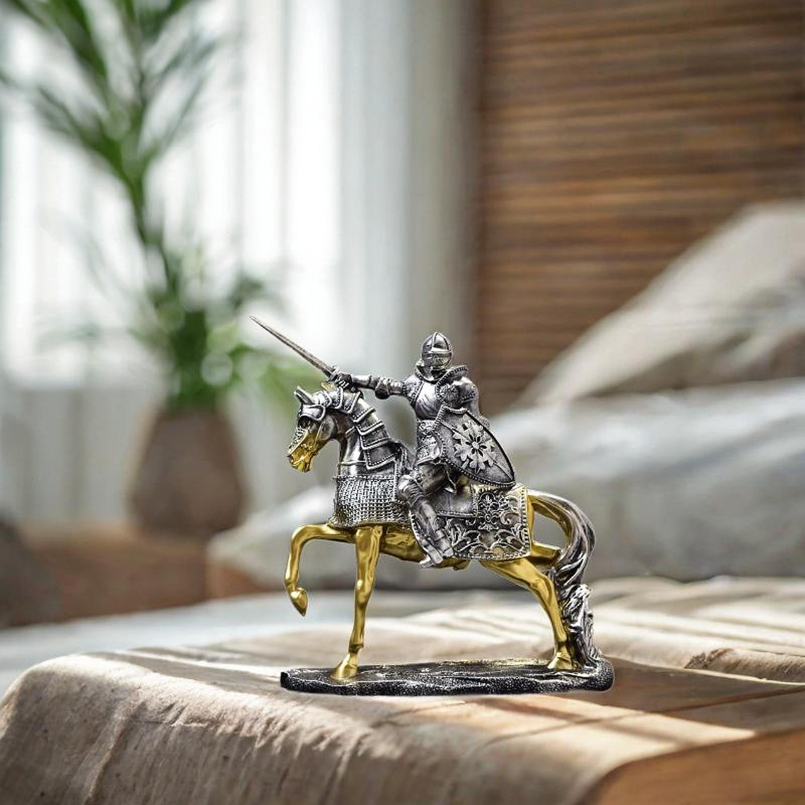 Knight Horse Statue Retro Art  - Resin Art Table Top recension och pris
