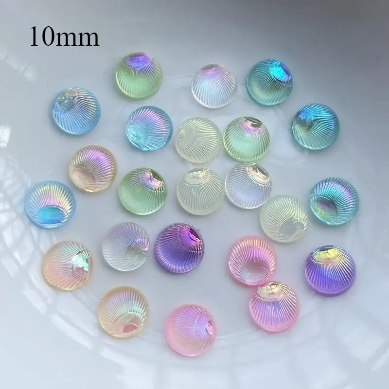 100pcs Circular shells 3d Jewe - Resin Art Earrings Design recension och pris
