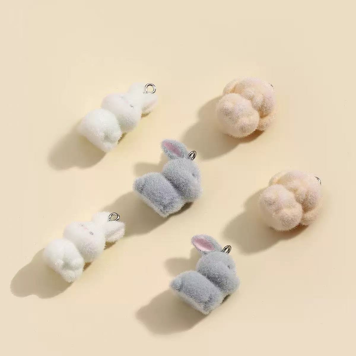 10pcs Flocking Little Rabbit R - Resin Art For Sale recension och pris