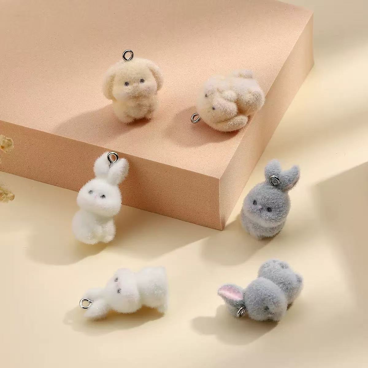 10pcs Flocking Little Rabbit R - Resin Art For Sale recension och pris