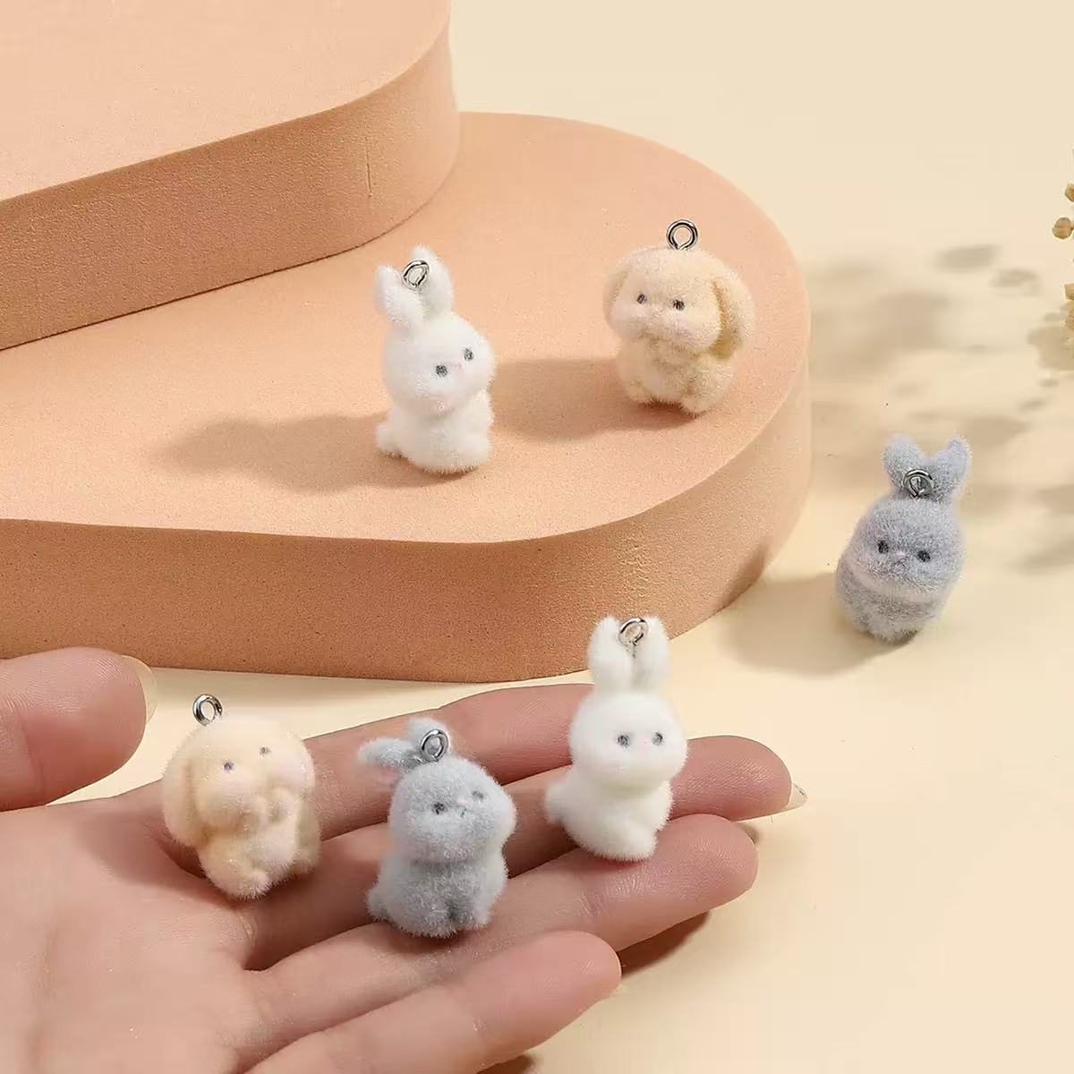 10pcs Flocking Little Rabbit R - Resin Art For Sale recension och pris