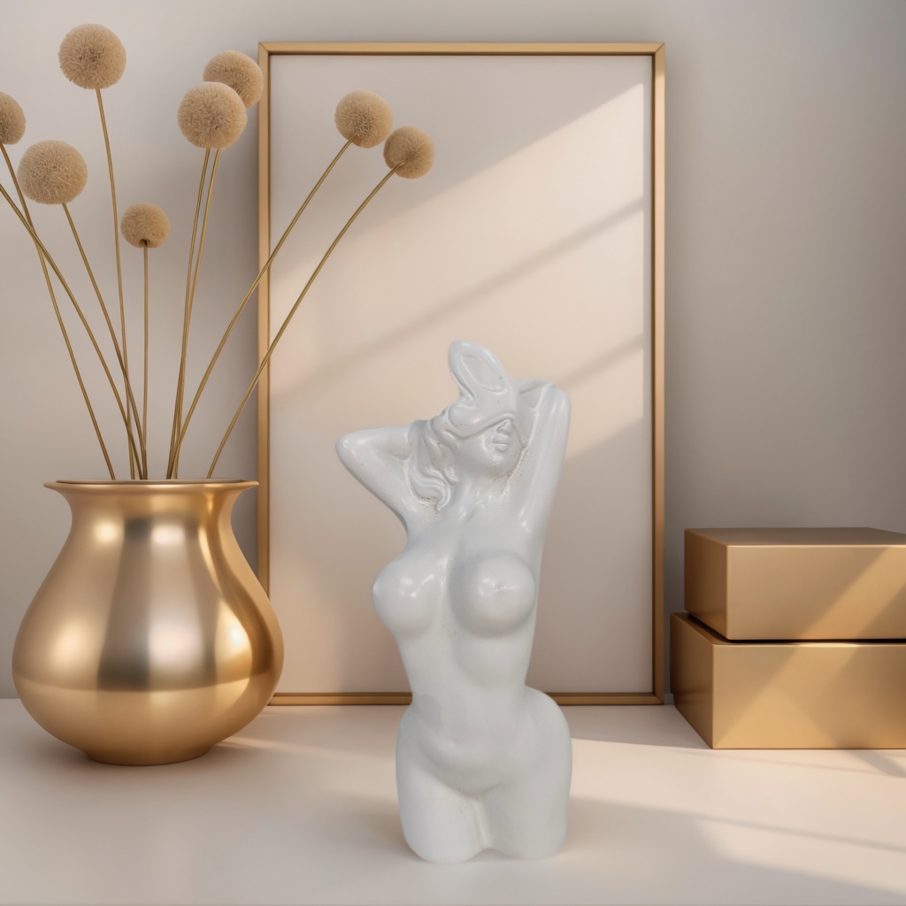 1 Piece of Artistic Human-Shap - Resin Art Table Top recension och pris