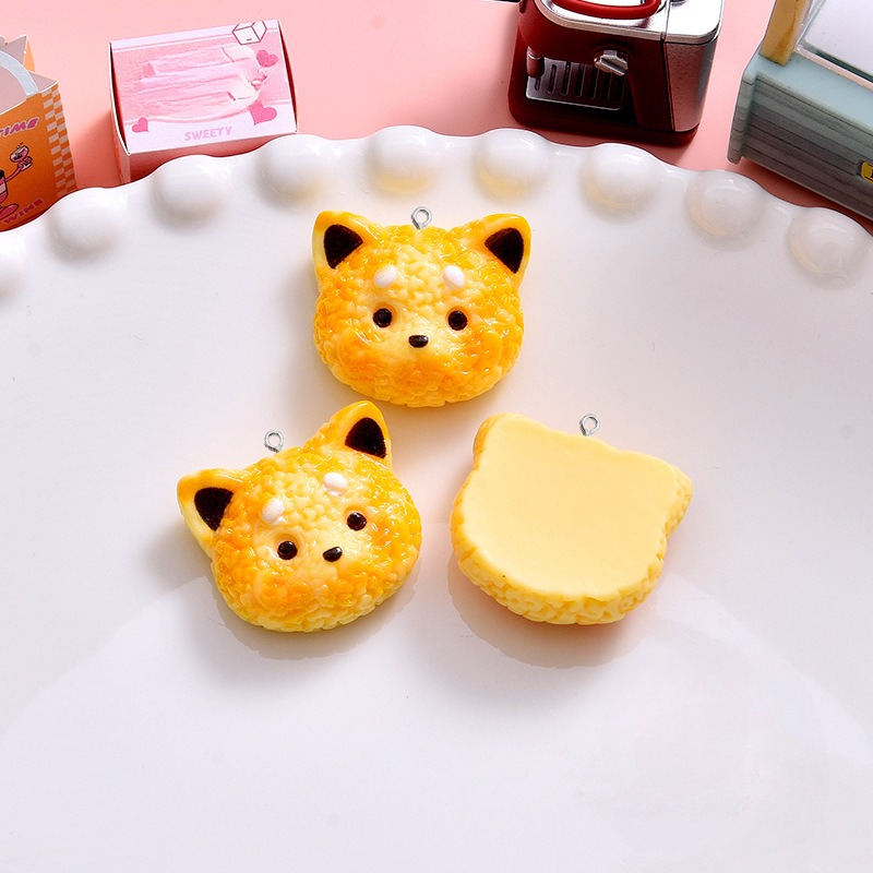 10Pcs Cartoon Biscuits Dog Res - Resin Art Earrings Material recension och pris